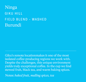 
                  
                    Sey Coffee • Ninga Giku Hill, Burundi
                  
                